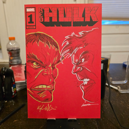 Hulk Red Sketch Cover by Kyle Willis + Görkem Demir