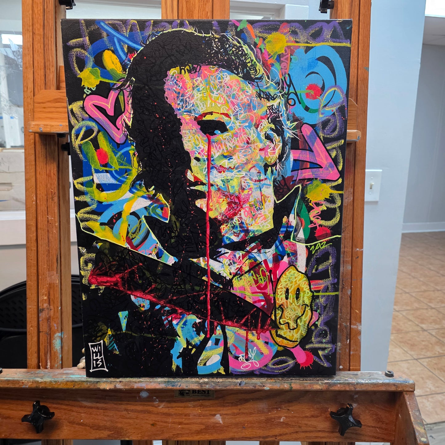 Michael Myers Dork Graffiti Original Acrylic Painting