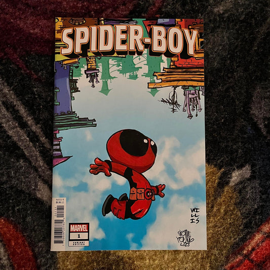 Skottie Young Revision - Deadpool over Spider-Boy
