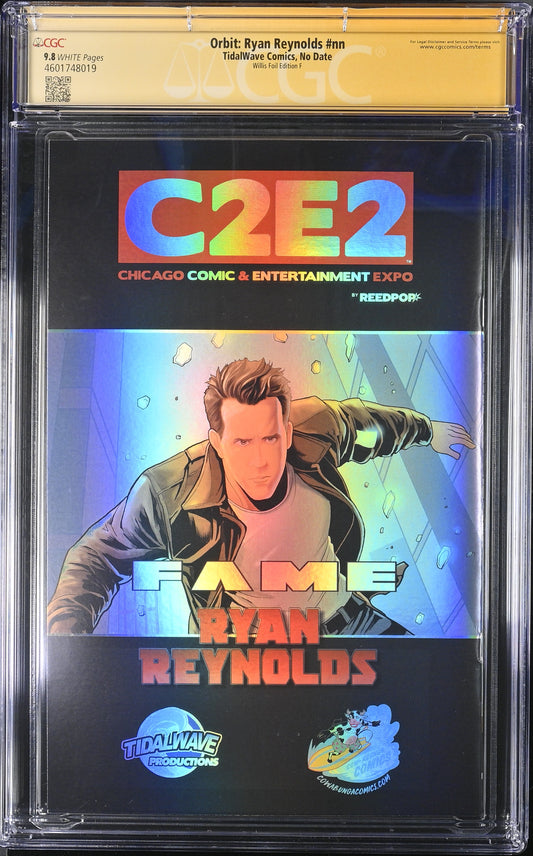 Fame Ryan Reynolds — AP 1/1 Kyle Willis Foil Edition F (Virgin) CGC 9.8 Signature Series