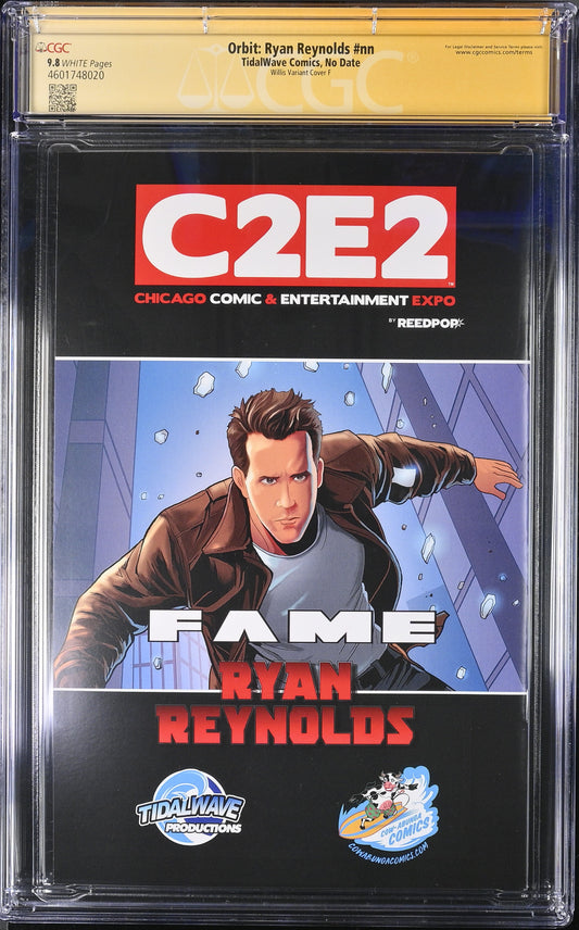 Fame Ryan Reynolds - Willis Variant Cover F CGC 9.8 — Signature Series — AP 1/1