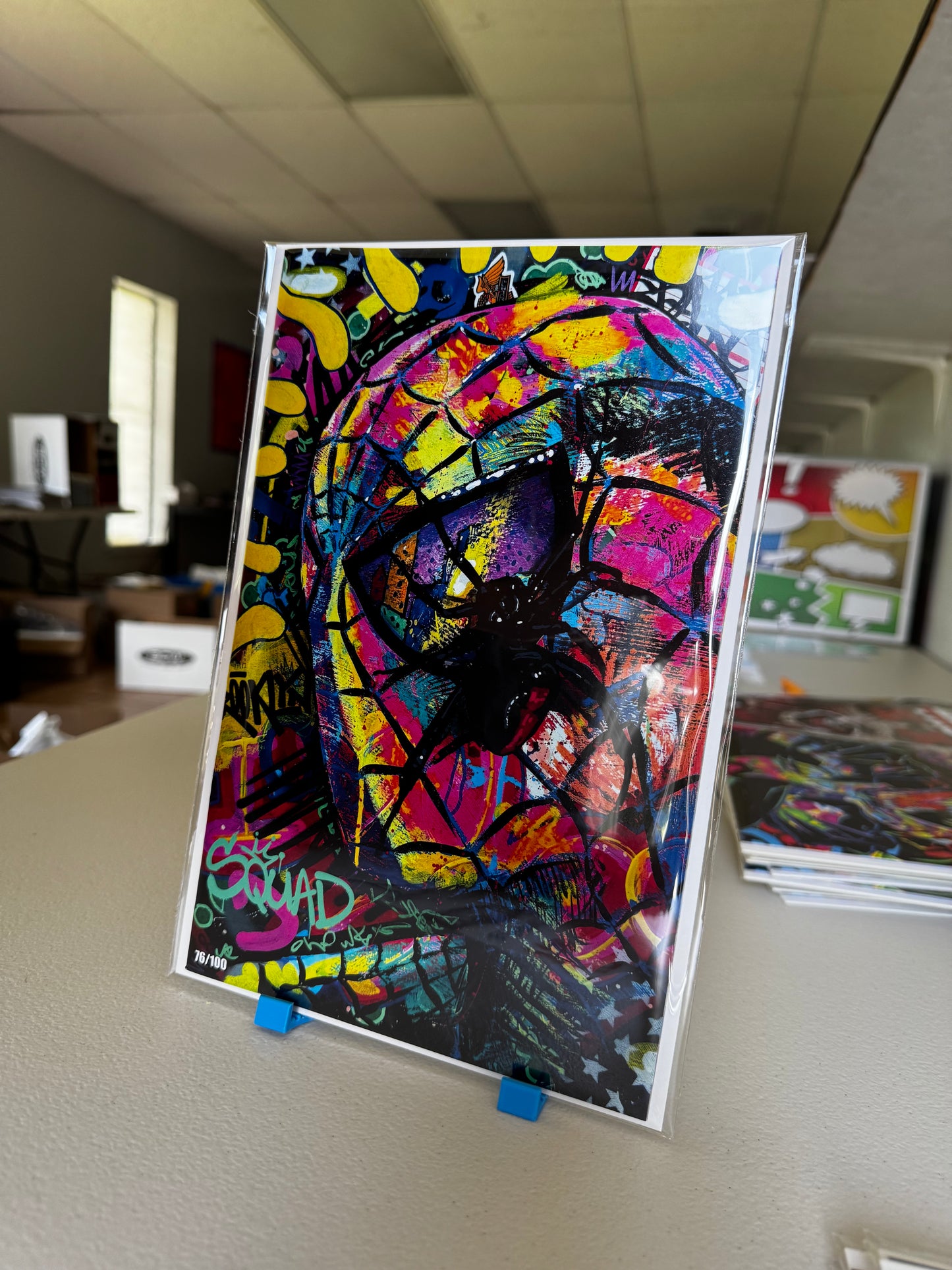 Dork Graffiti - Webbed Reflection Spider Edition card stock 2ND PTG