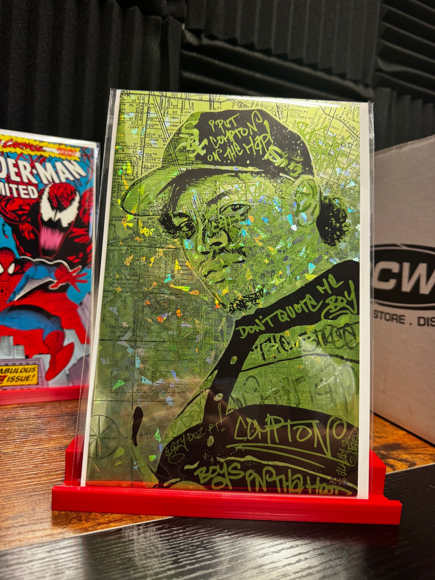 Subject: Location by Kyle Willis - Eazy-E Edition Green Shatter Foil LTD 10 (Copy)