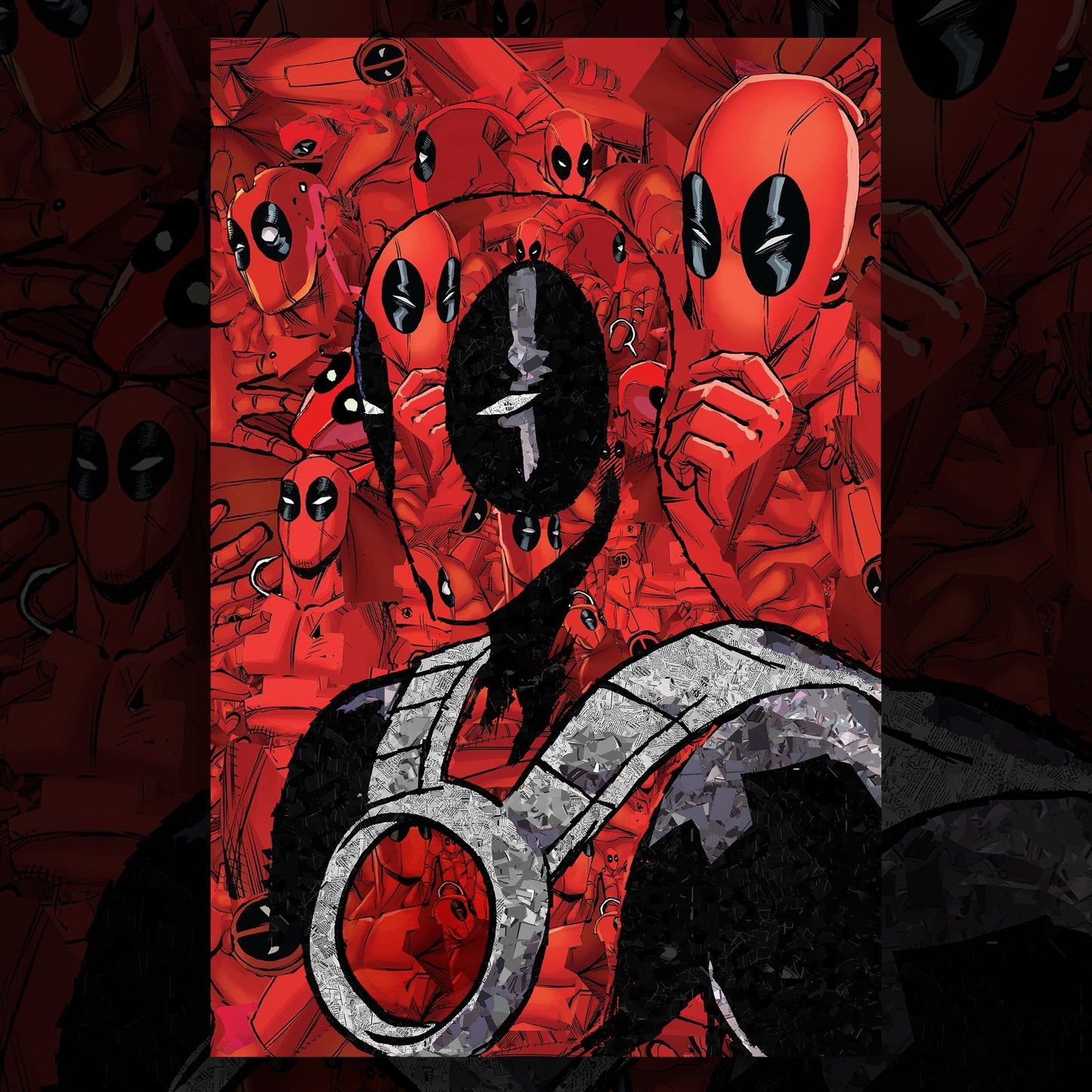 Mosaic Scrapbook Deadpool - Poolhall Junkie Cover b LTD 50
