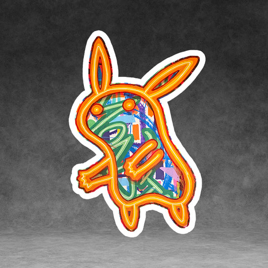 Neon Pikachu (Pokémon) 3" Vinyl Sticker