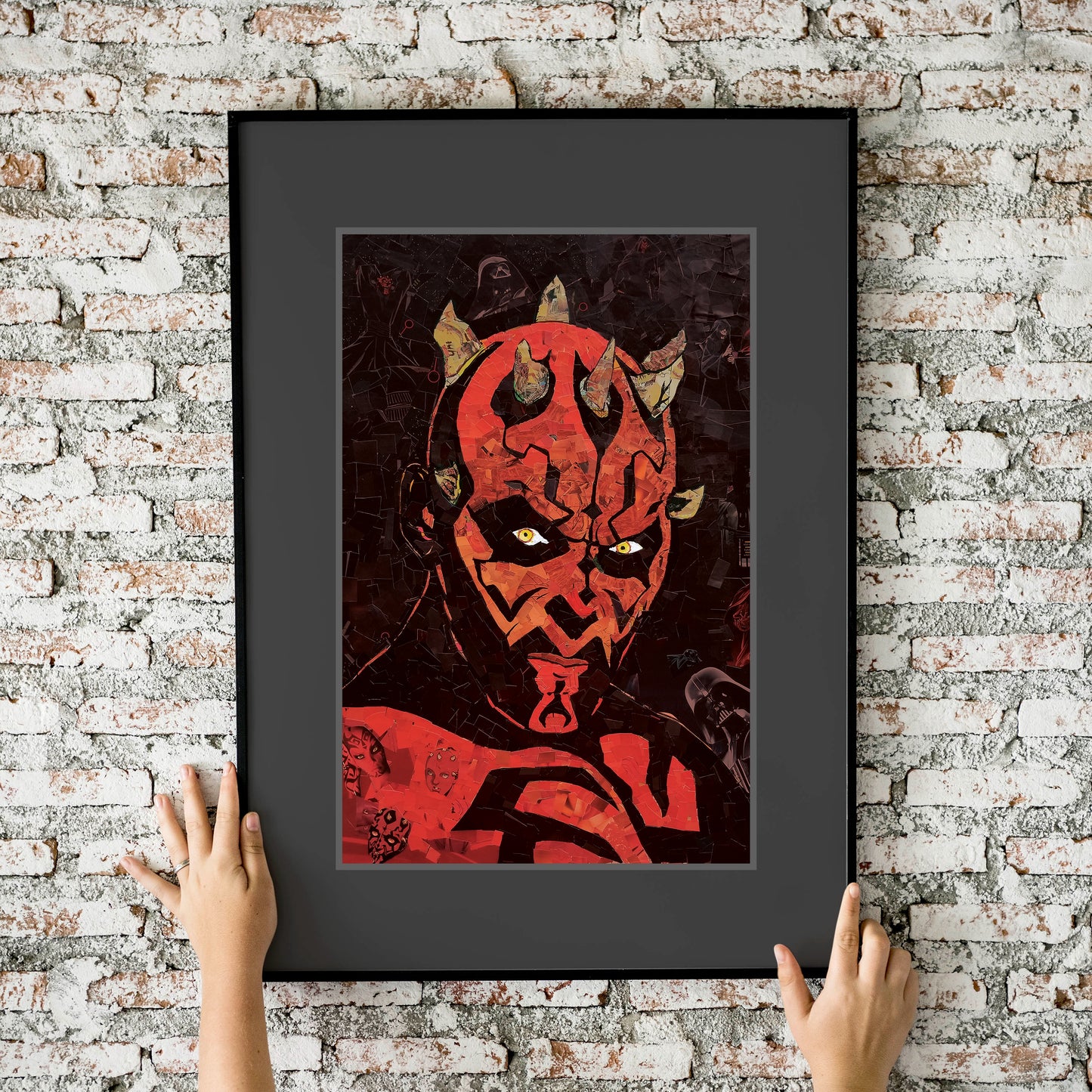Star Wars Darth Maul Mosaic 11x17 Art Print