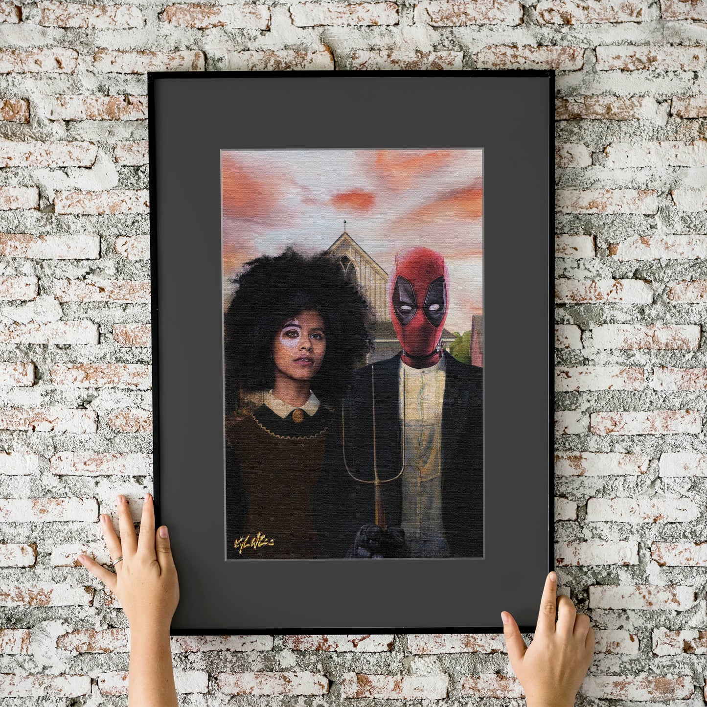 Deadpool & Domino 11x17 Fine Art Print