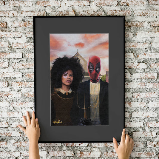 Deadpool & Domino 11x17 Fine Art Print