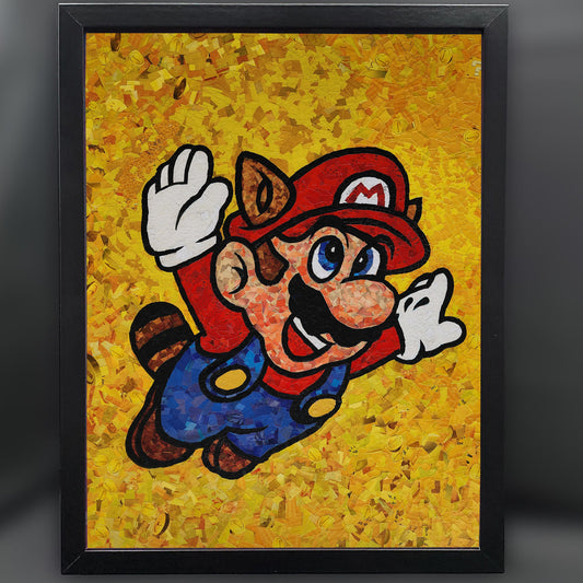 Mario Mosaic 12"x16" Framed Fine Art Print