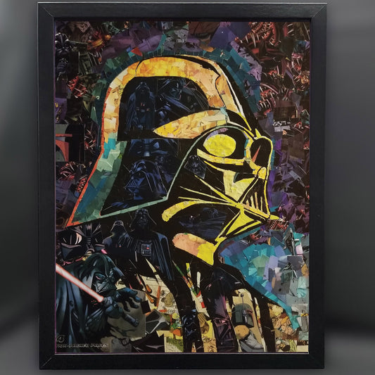 STAR WARS Darth Vader Mosaic 12"x16" Framed Fine Art Print