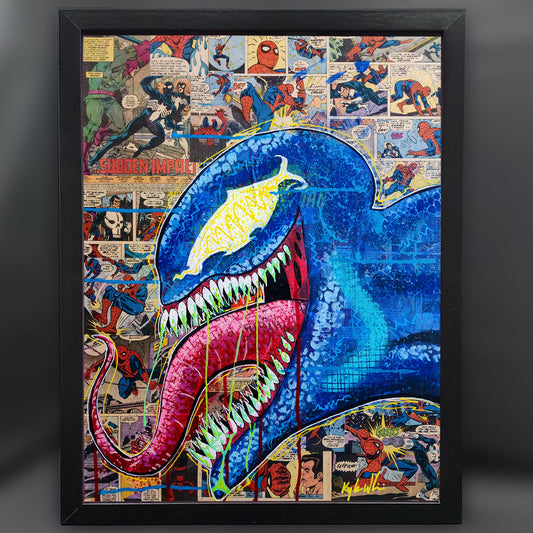 Venom Collage 12"x16" Framed Fine Art Print