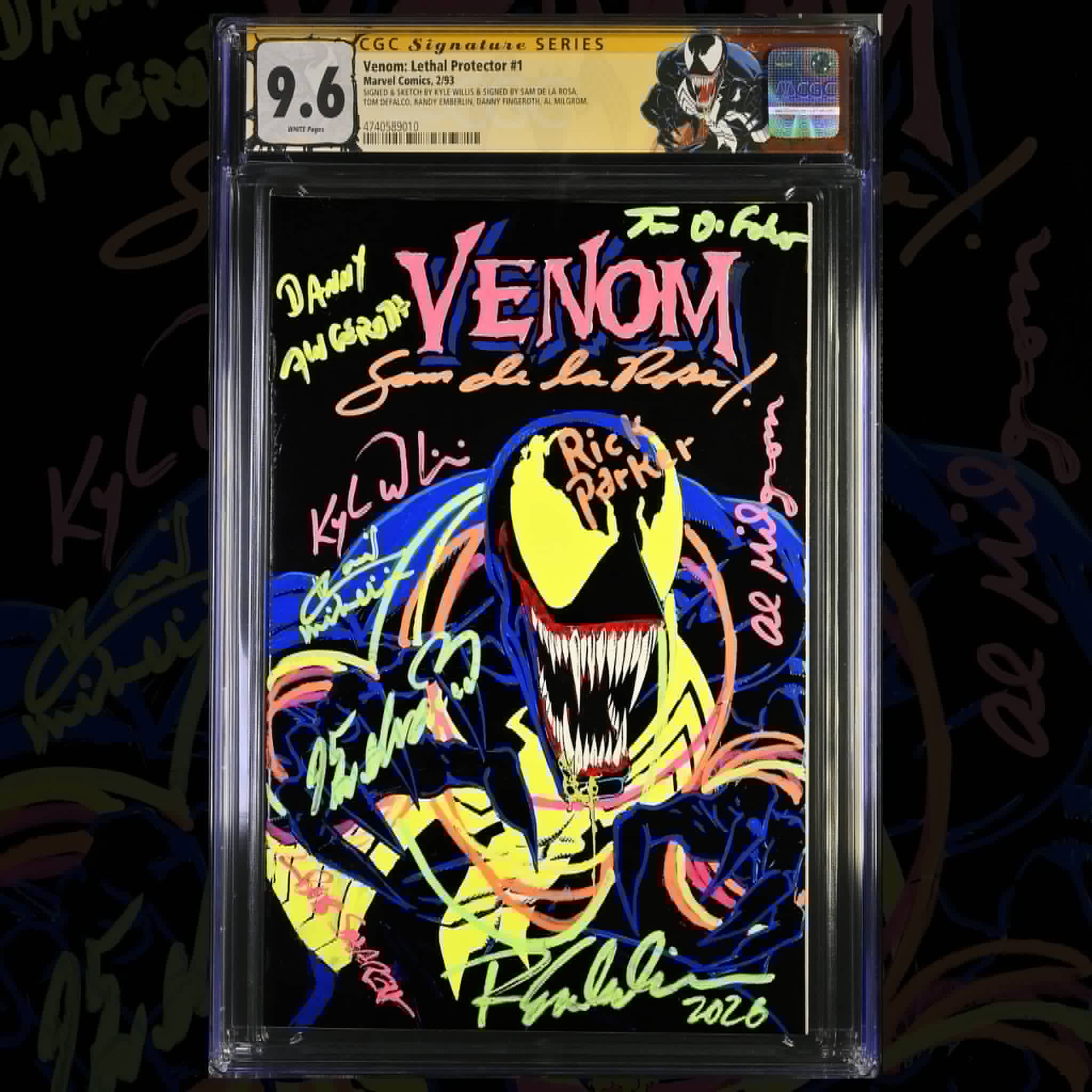 Venom Lethal Protector #1 TEN (10) X Signed! – artofkylewillis