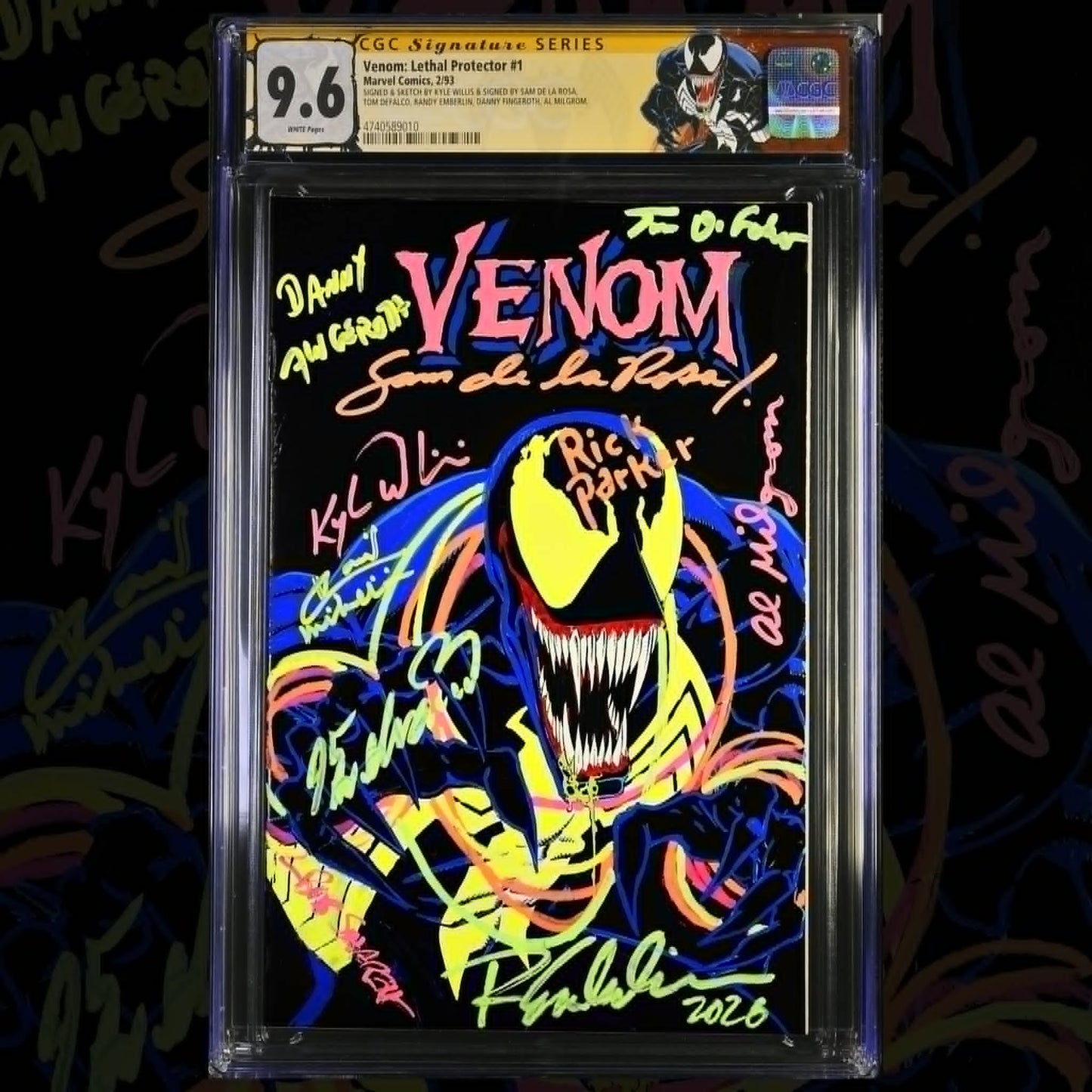 Venom Lethal Protector #1 TEN (10) X Signed!