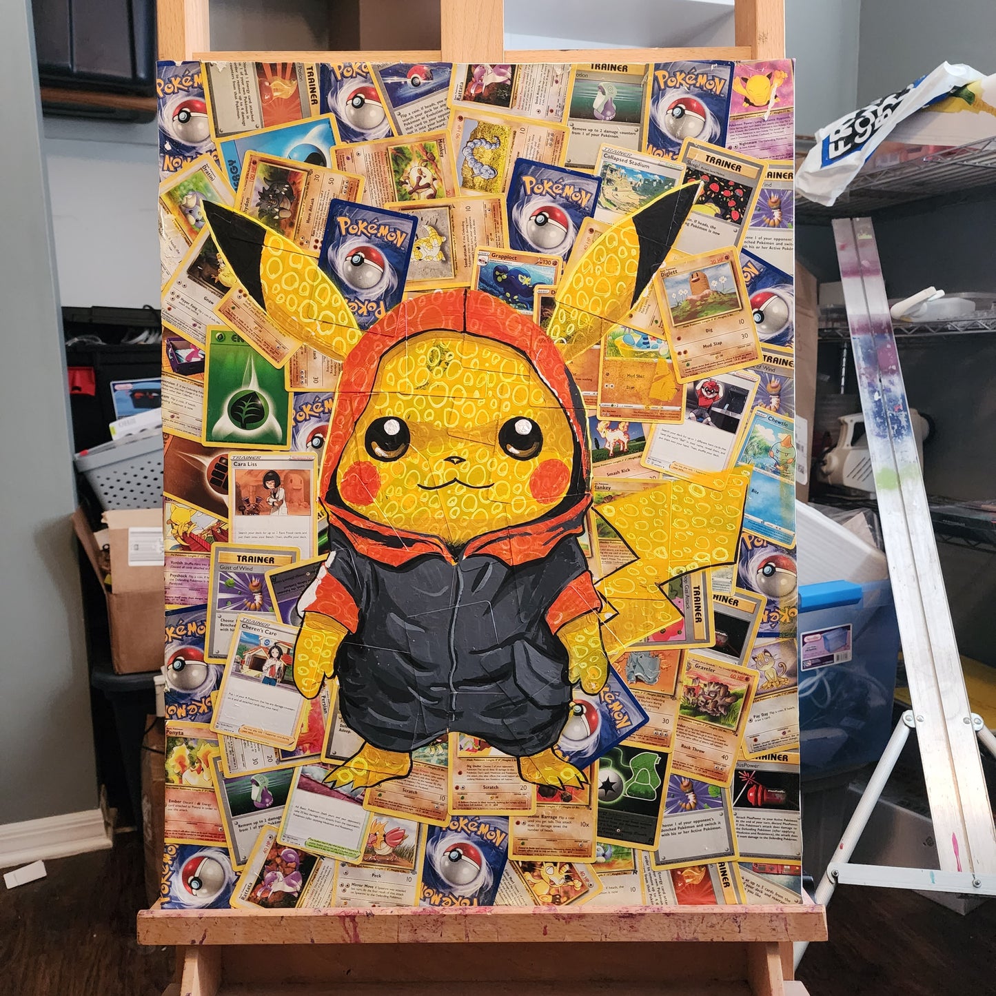 Pokémon Pikachu Collage Original 18"x24" Canvas
