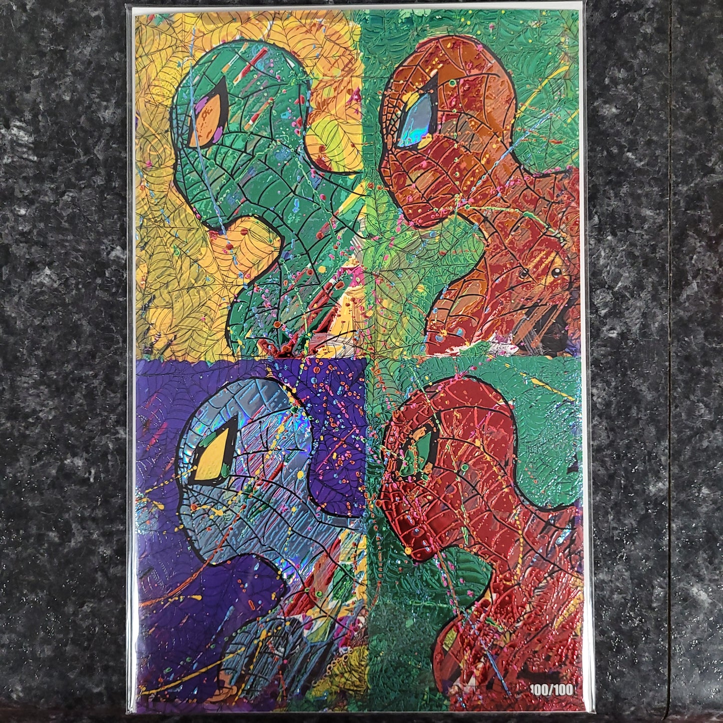 Paint Paradigm Warhol Style Embossed Spot Foil LTD 100