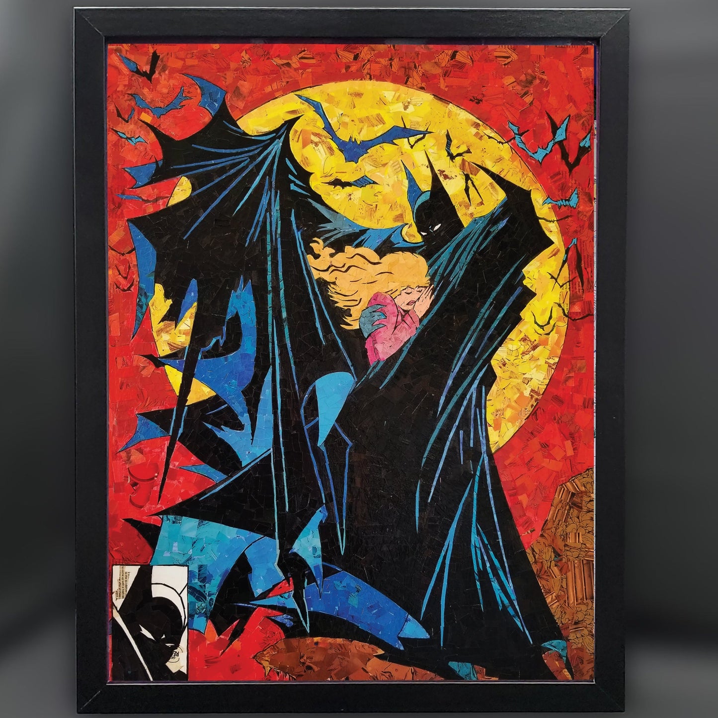 Batman 423 Mosaic 12"x16" Framed Fine Art Print