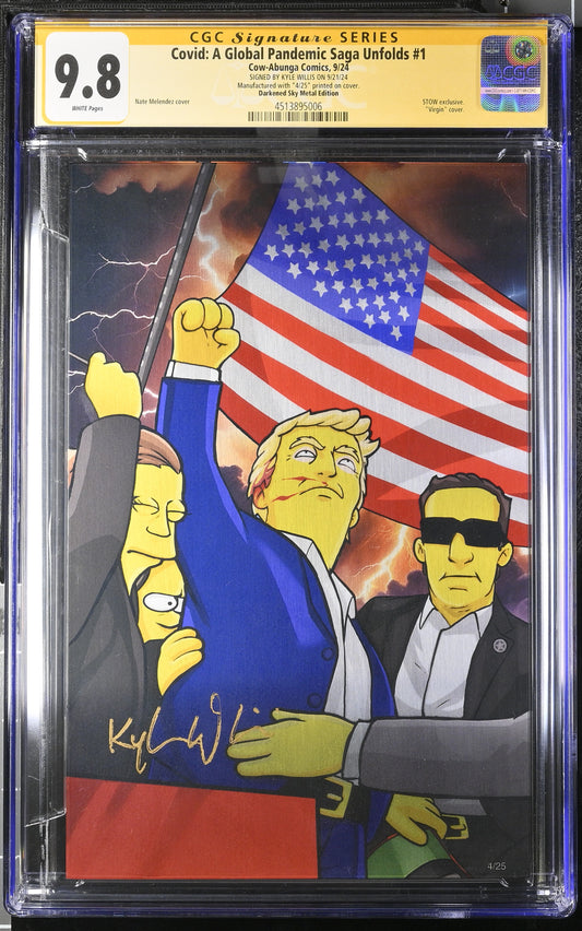 Covid: A Global Pandemic Saga Unfolds #1 CGC 9.8 NATWA Simpsons Cover