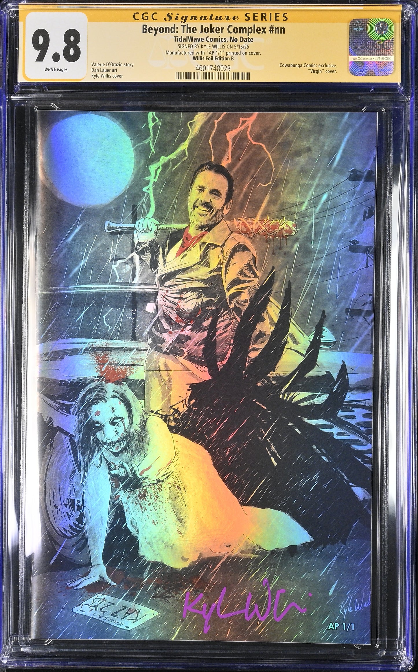 Beyond: The Joker Complex Kyle Willis AP 1/1 Foil Cover CGC 9.8