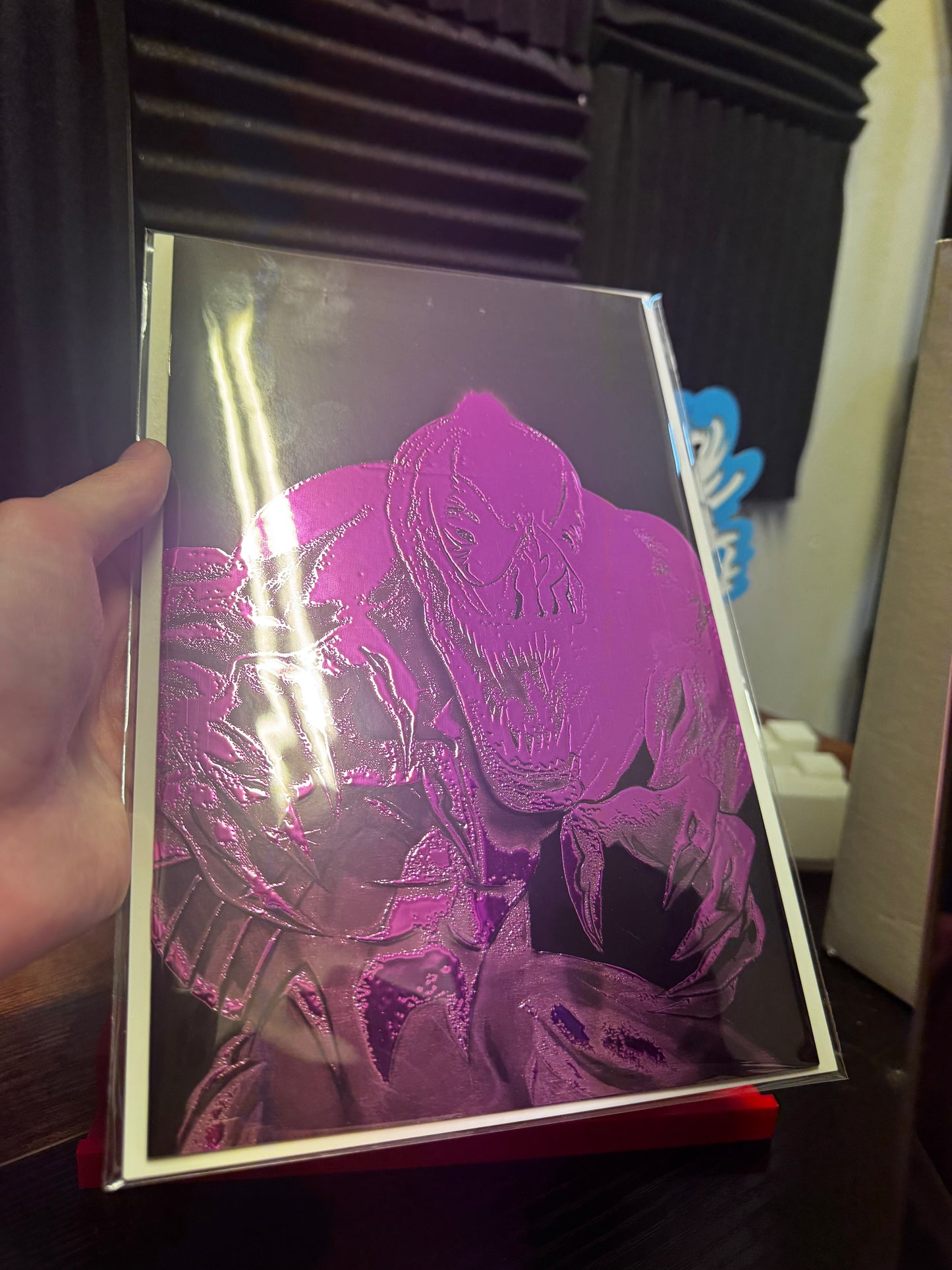 Lethal Paintbrush #1: Pink Protector Venom Heroescon Exclusive Embossed Spot Foil