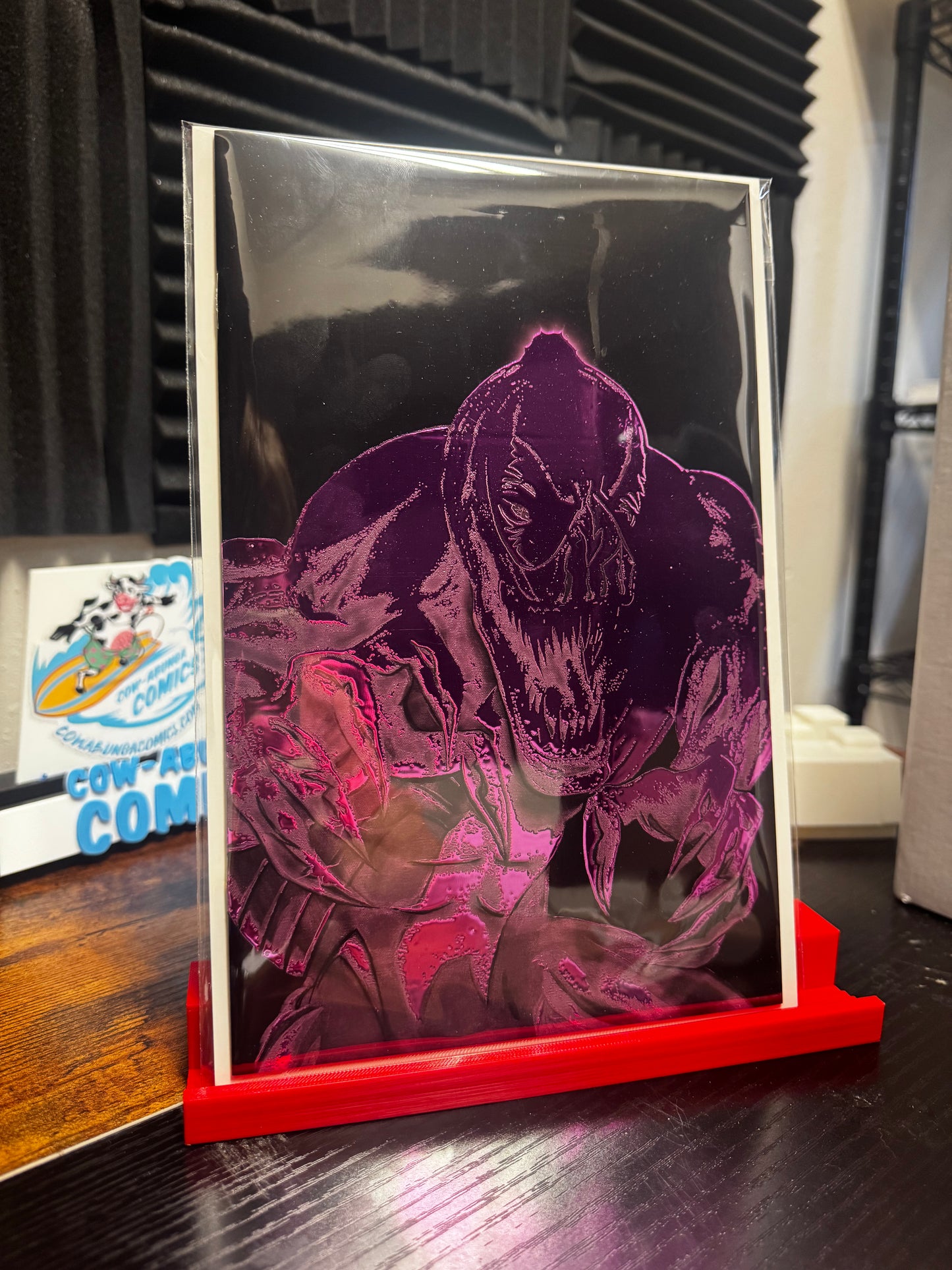 Lethal Paintbrush #1: Pink Protector Venom Heroescon Exclusive Embossed Spot Foil