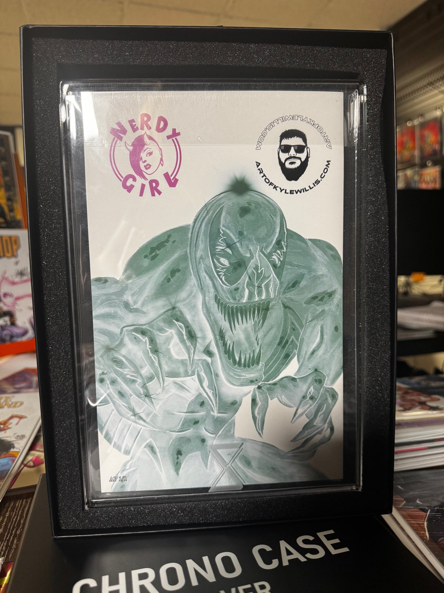 Lethal Paintbrush #1: Pink Protector Venom AP 1/1 Embossed Spot Foil