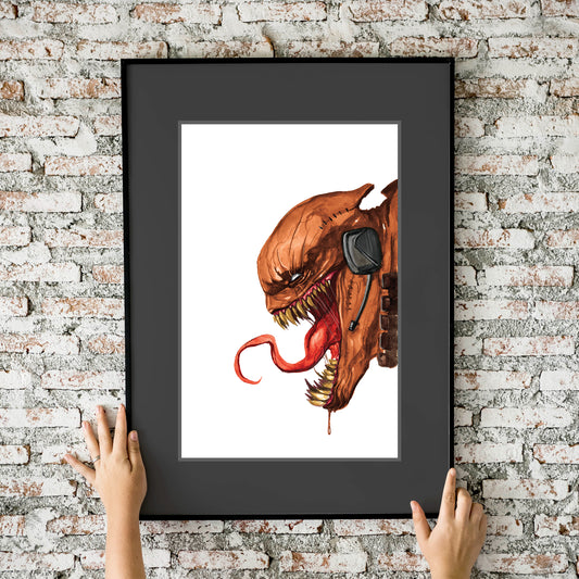 Pouches What if Venom Possessed Deadpool Homage by Görkem Demir 11x17 Art Print