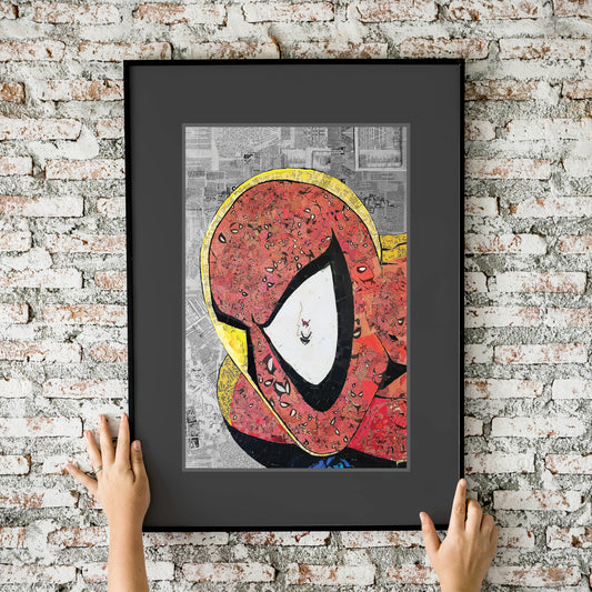 Spider-Man Mosaic Headshot 11x17 Art Print