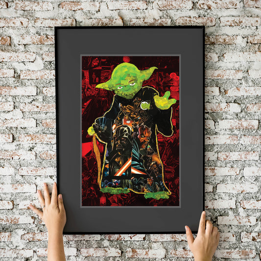 Star Wars Yoda Mosaic 11x17 Art Print