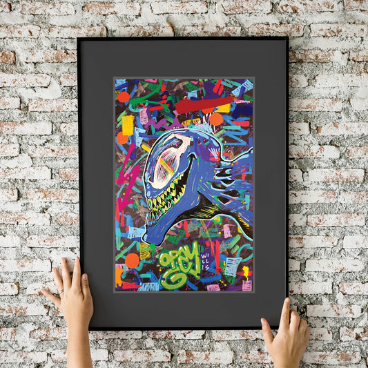 Venom Dork Graffiti Left 11x17 Fine Art Print