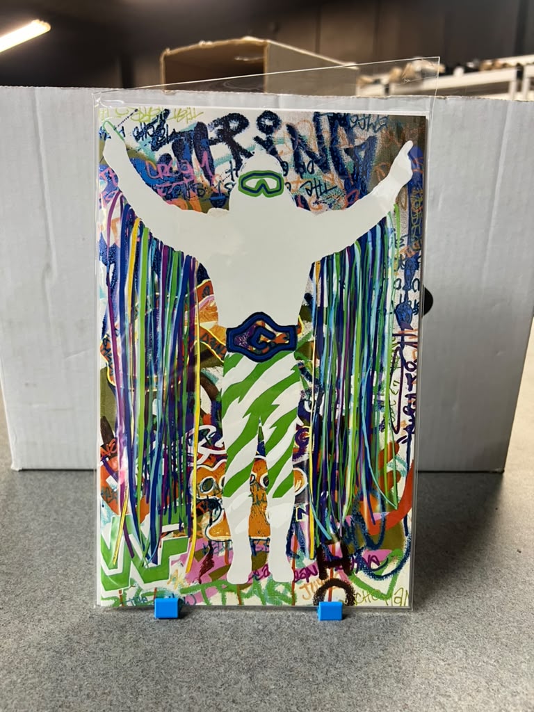 Monday Night Draw - Kyle Willis Exclusive Macho Man Negative Embossed Spot Foil LTD 25