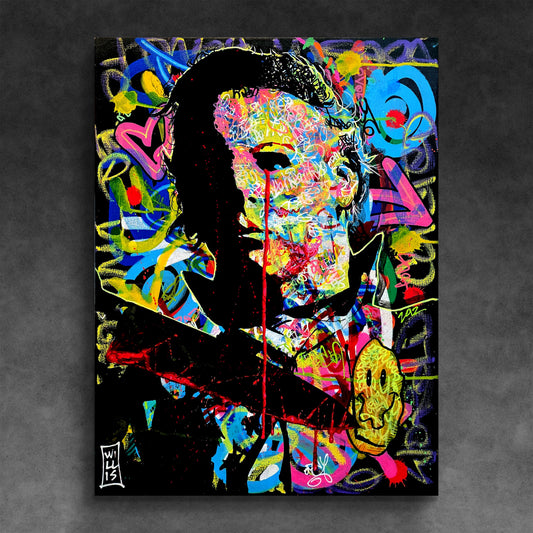 Michael Myers Dork Graffiti Original Acrylic Painting