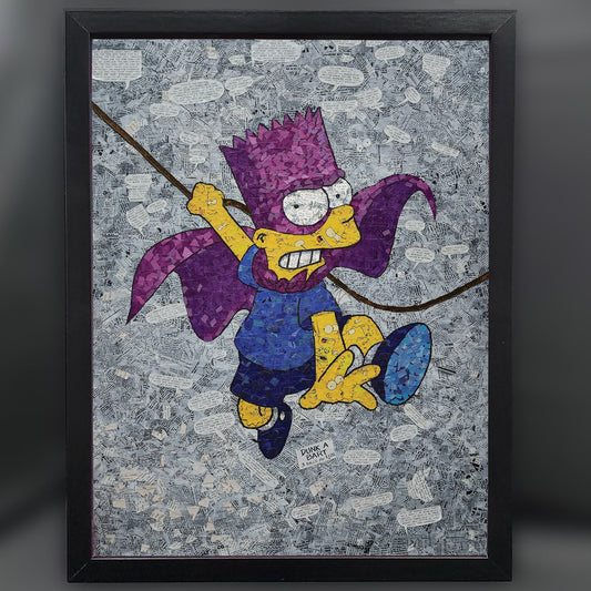 Bartman Mosaic 12"x16" Framed Fine Art Print
