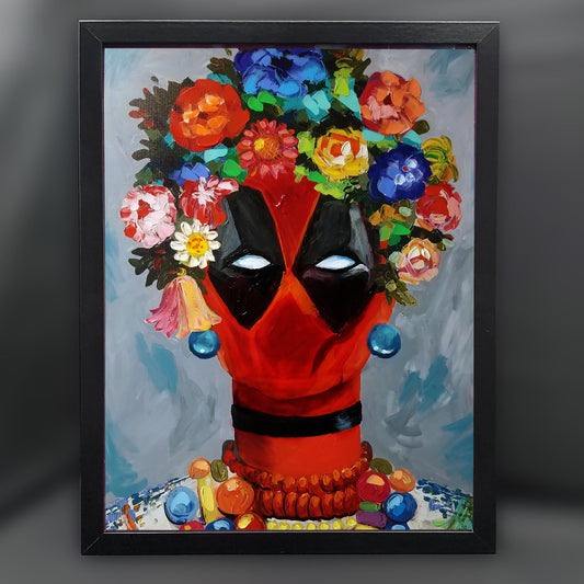 Frida Deadpool 12"x16" Framed Fine Art Print