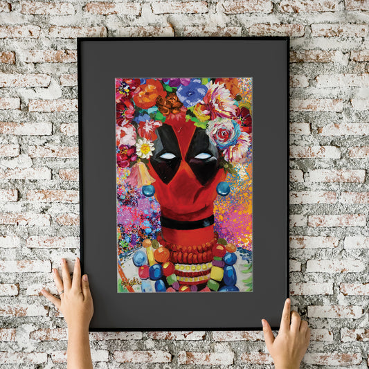 Deadpool Frida Kahlo 11x17 Art Print