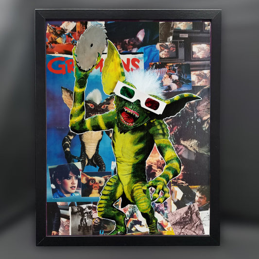 Gremlins Spike Collage 12"x16" Framed Fine Art Print