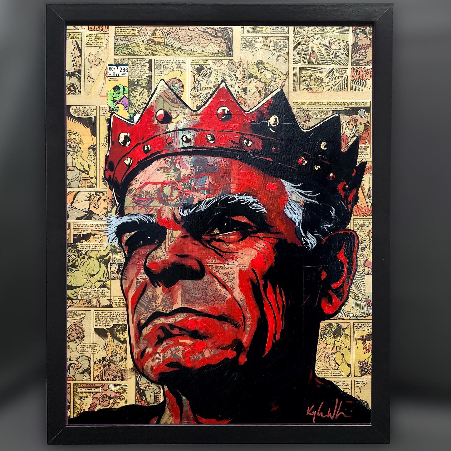 Jack 'The King' Kirby Collage 12"x16" Framed Fine Art Print