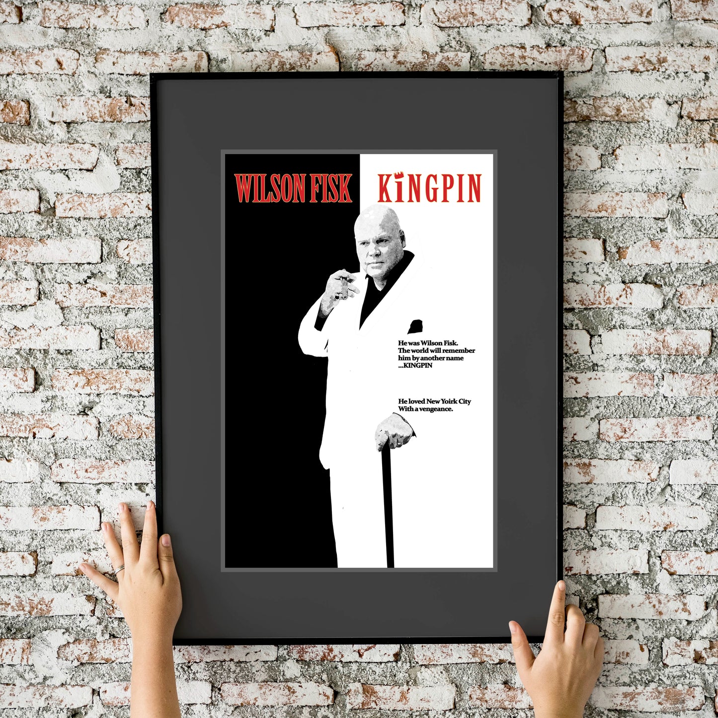 Wilson Fisk Kingpin Scarface Homage 11x17 Fine Art Print