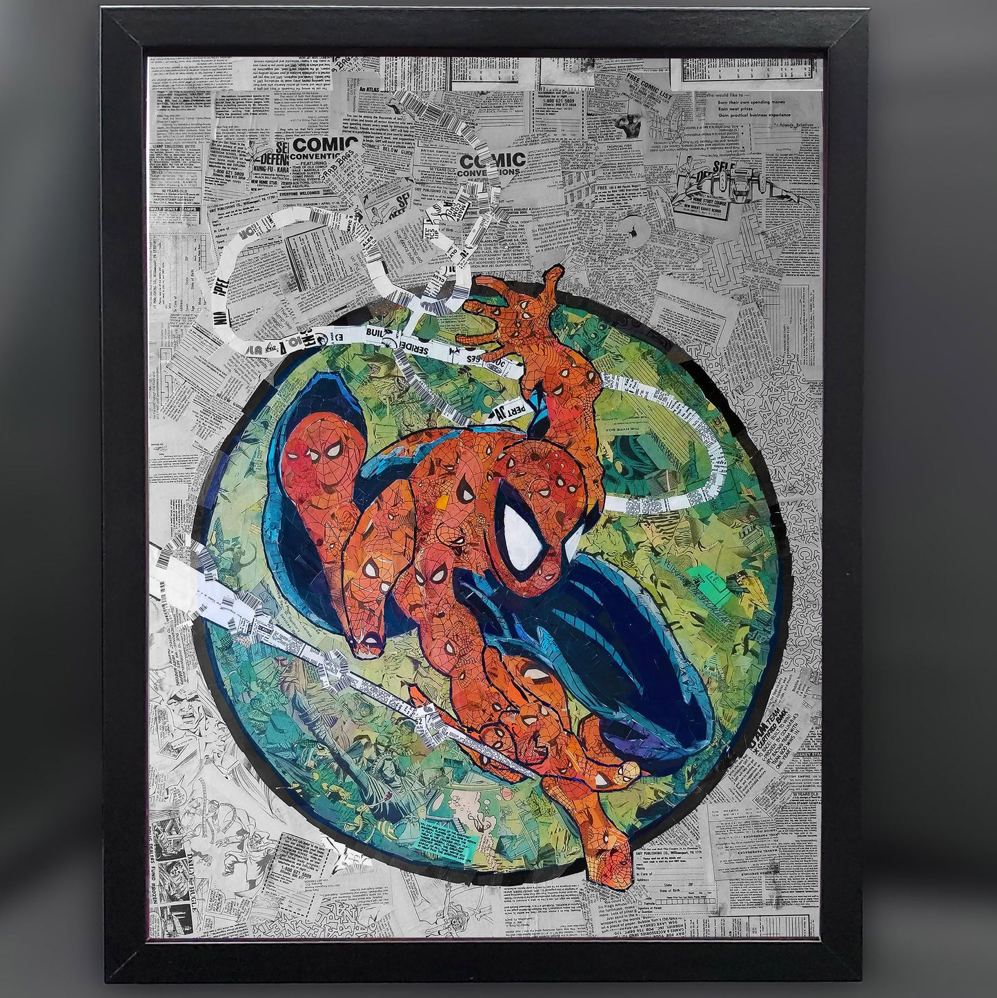 Spider-Man (ASM 301 ) Mosaic 12"x16" Framed Fine Art Print