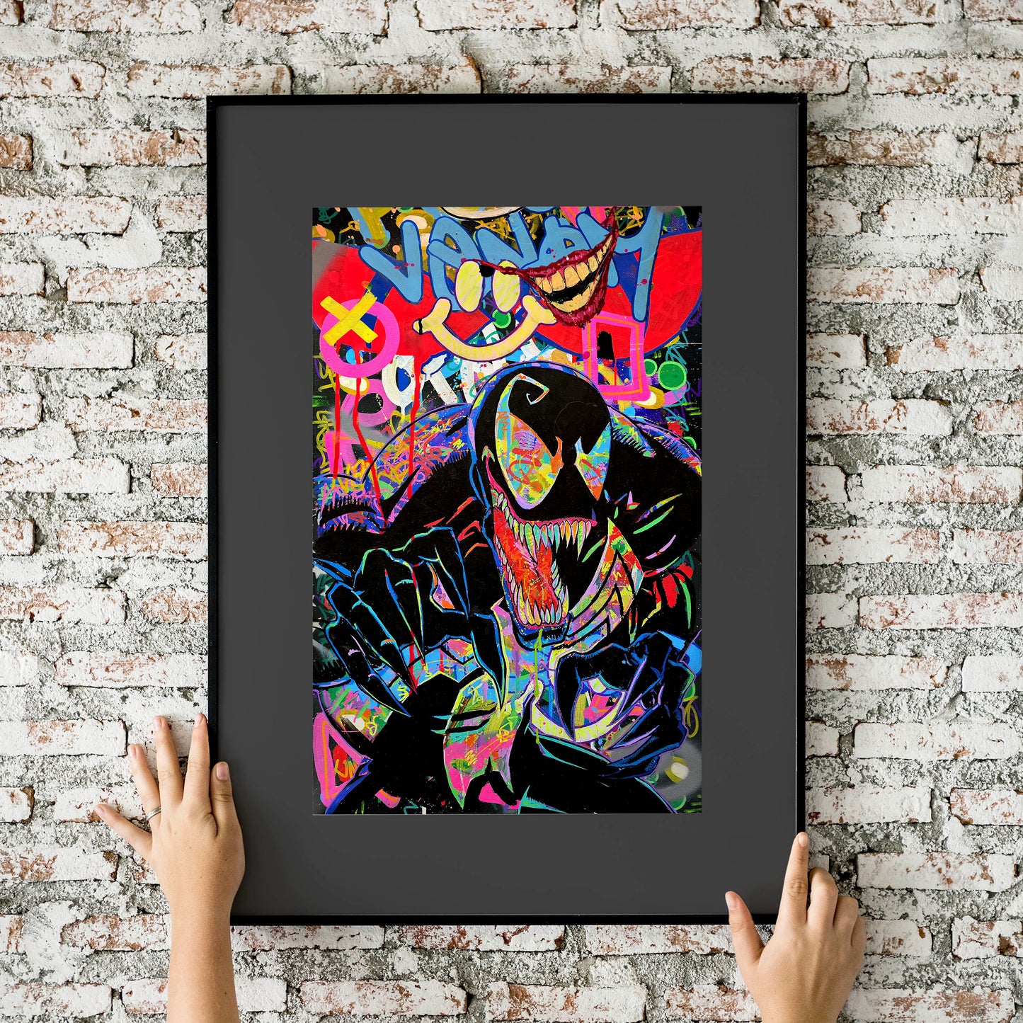 Venom Lethal Protector Dork Graffiti 11x17 Art Print