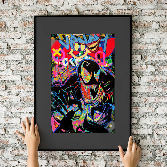 Venom Lethal Protector Dork Graffiti 11x17 Art Print