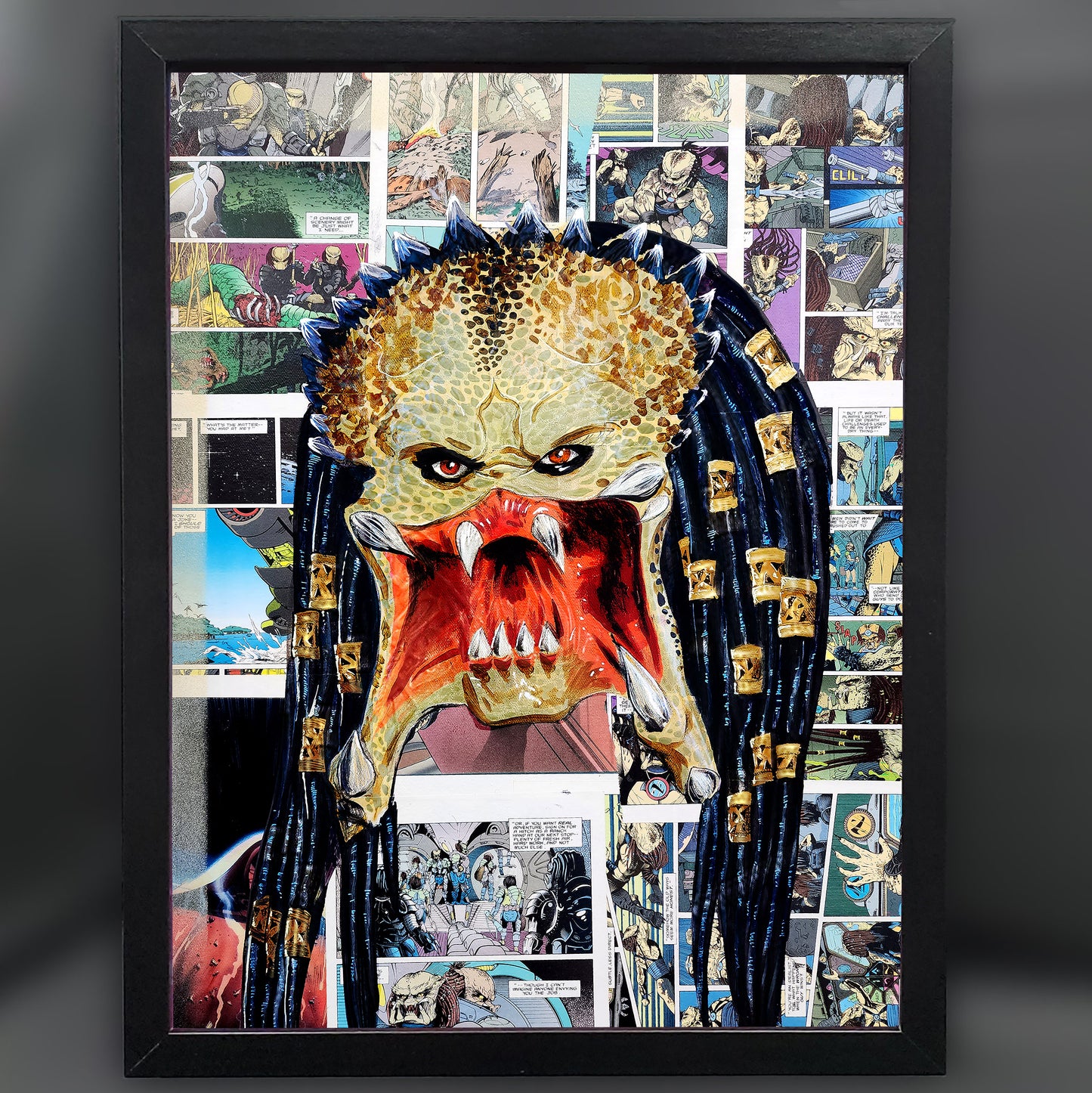 Predator Collage 12"x16" Framed Fine Art Print