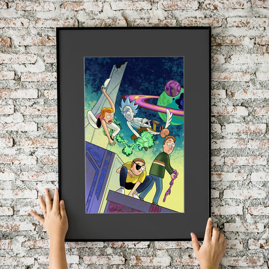 Rick and morty Multiverse of Homages 11x17 Art Print