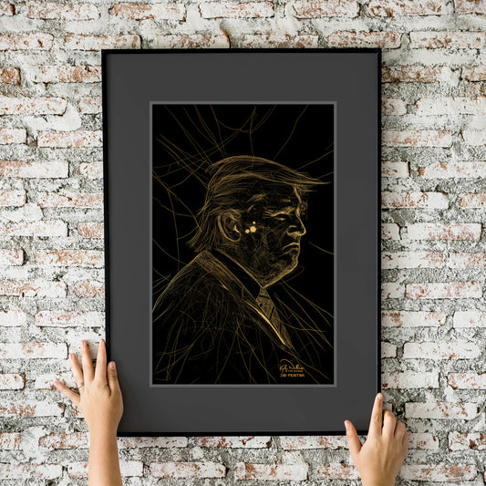 Trump Amazing Spider-Man 55 Parody (Gold/Black) 11x17 Fine Art Print