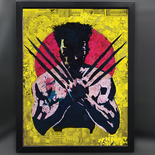 Wolverine Mosaic 12"x16" Framed Fine Art Print